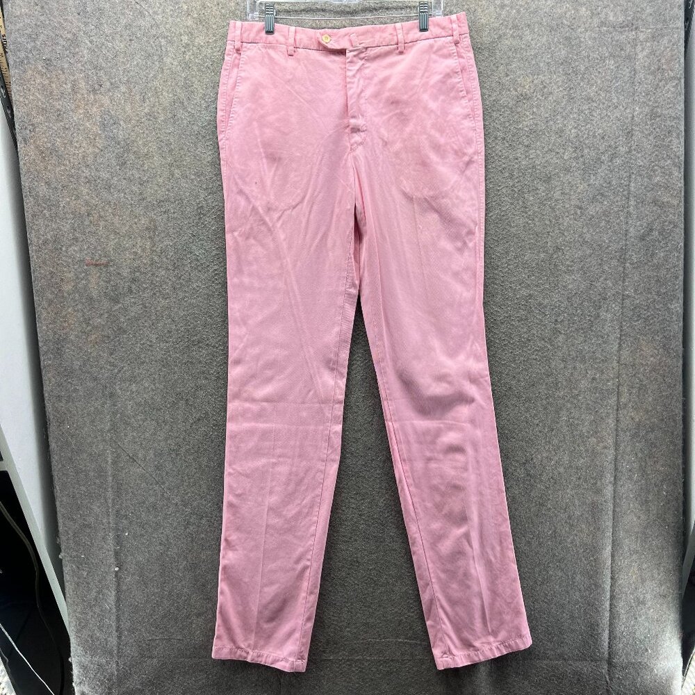 Fedeli Pants Womens 50 (US 34) Pink Cotton Chino Slim Fit Made in Italy Luxury